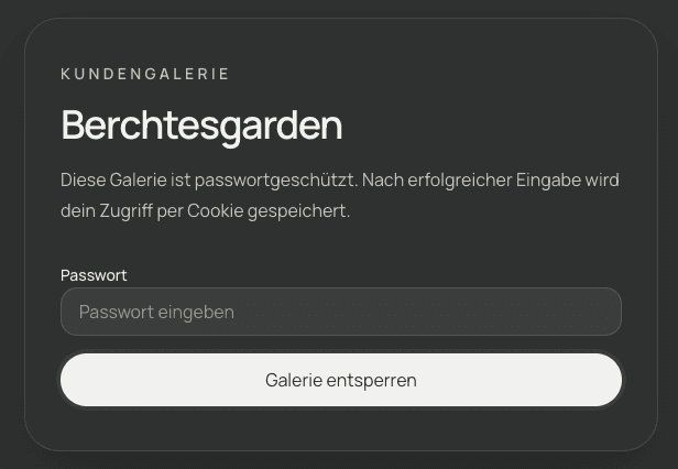 Du bestimmst, wer sieht und wer lädt.